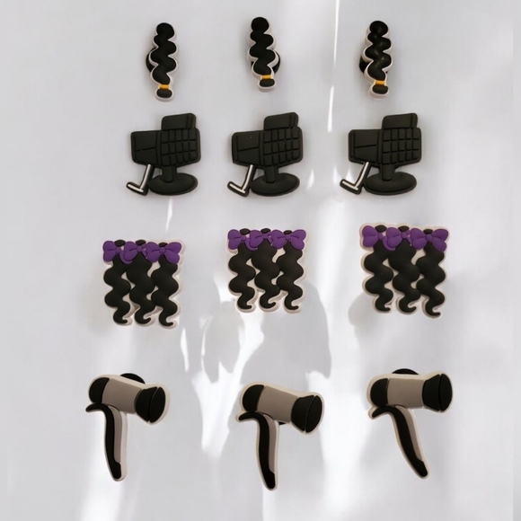 Hairdresser Stylist Croc Charms - Picture 1 of 1